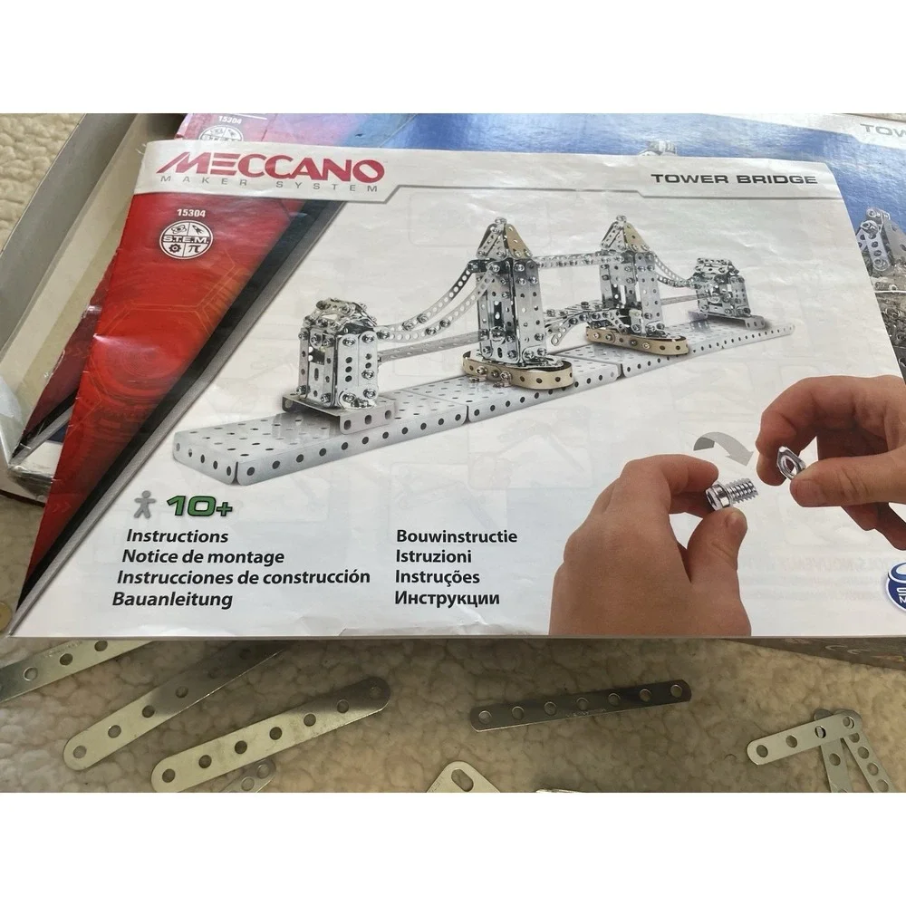 Meccano Maker System Tower Bridge Only Missing Few Pieces